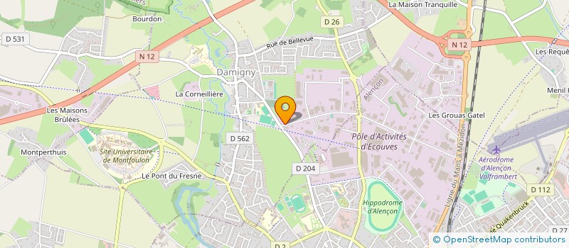 localisation de l'entreprise CENTRE EVANGELIQUE LA DESTINEE DITE : ASSEMBLEE DE DIEU D'ALENCON à DAMIGNY