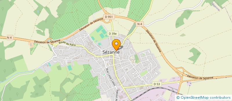 localisation de l'entreprise CENTRE EVANGELIQUE PROTESTANT  SEZANNE