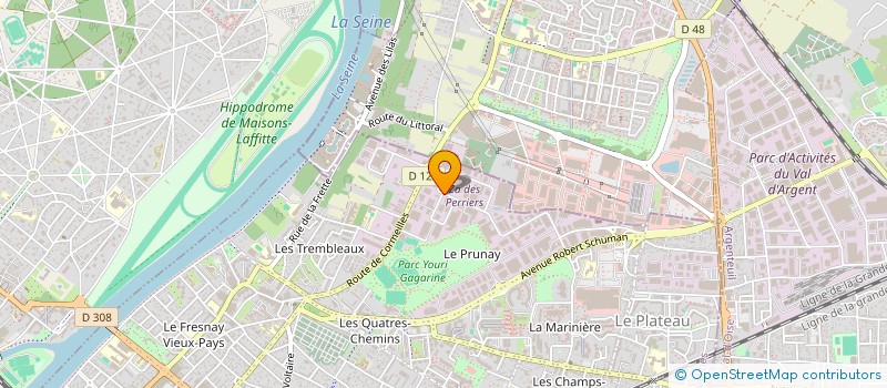 localisation de l'entreprise CENTRE EVANGELIQUE RESTAURATION ET VIE  SARTROUVILLE