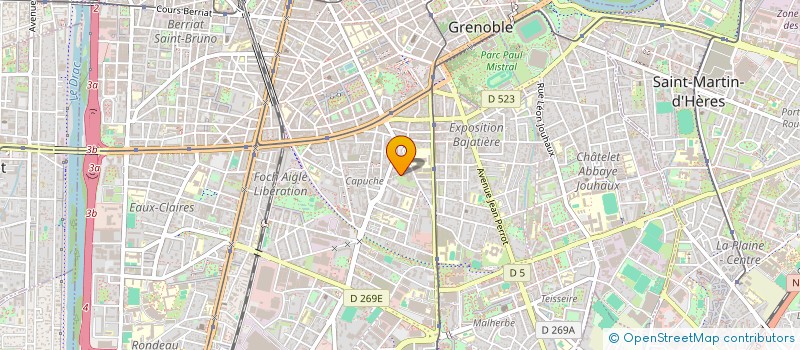 localisation de l'entreprise CENTRE EVANGELIQUE SION à GRENOBLE