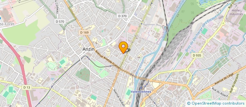 localisation de l'entreprise CENTRE EXPERIMENTAL BILAN VALENCIENNES à ANZIN