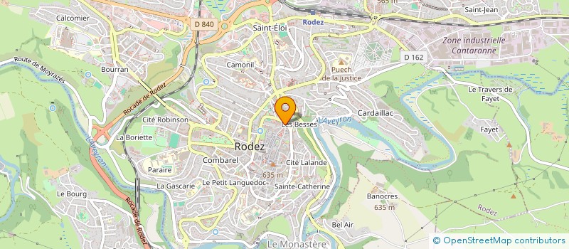 localisation de l'entreprise CENTRE EXPERTISE ESTHETIQUE BY MESSALYNE à RODEZ