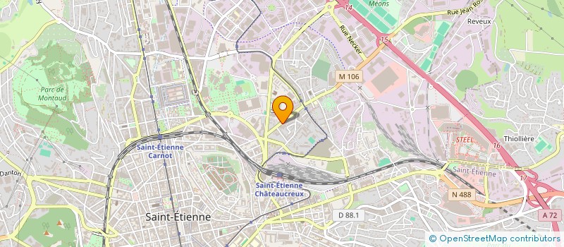 localisation de l'entreprise CENTRE EXPERTISE STEPHANOIS SECU AUTO à SAINT-ETIENNE
