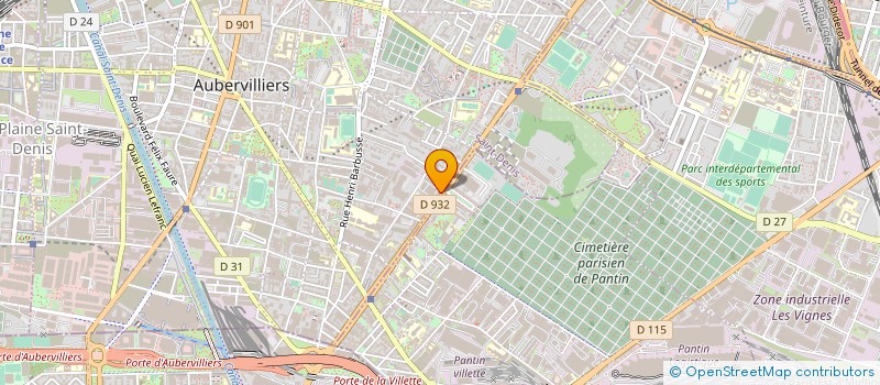 localisation de l'entreprise CENTRE FACONNAGE EDITIONS INFORMATIQUE à AUBERVILLIERS