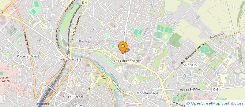 localisation de l'entreprise CENTRE FAMILIAL à POITIERS