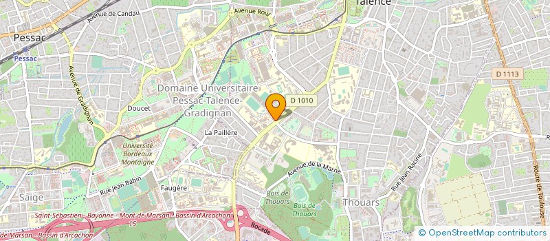 localisation de l'entreprise CENTRE FEDERAL HANDISPORT  TALENCE