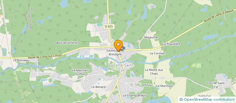 localisation de l'entreprise CENTRE FENG HUANG SHAN  LA FERTE-SAINT-CYR