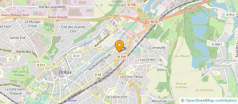 localisation de l'entreprise CENTRE FINANCEMENTS à DREUX
