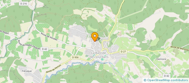localisation de l'entreprise CENTRE FORESTIER DE LA REGION P.A.C.A. à LA BASTIDE-DES-JOURDANS