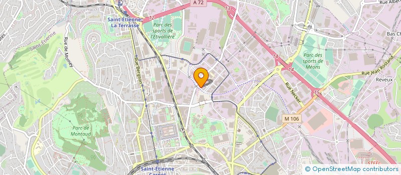 localisation de l'entreprise CENTRE FOREZ INTER ENTREPRISE à SAINT-ETIENNE