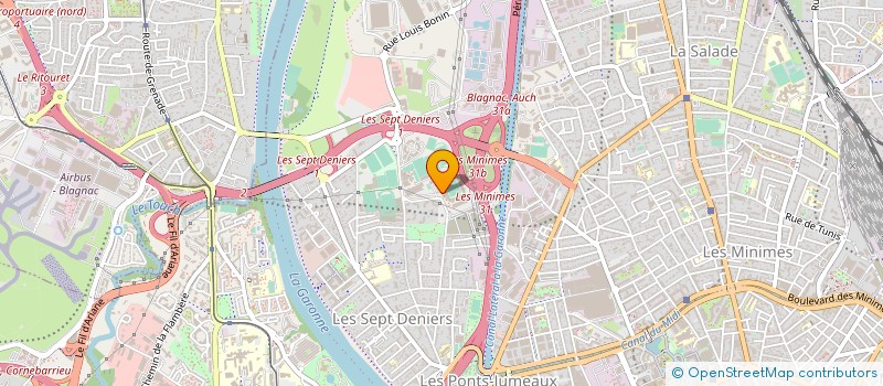 localisation de l'entreprise CENTRE FORMAT PROFESSI DU STADE TOULOUS à TOULOUSE