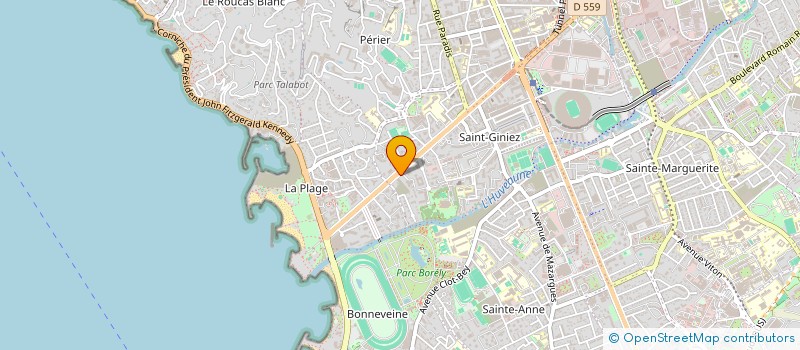 localisation de l'entreprise CENTRE FORMAT TOURISME HOTELLERIE à MARSEILLE