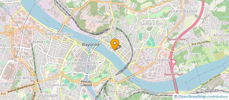 localisation de l'entreprise CENTRE FORMATION AUTOMOBILE DE CONDUITE à BAYONNE