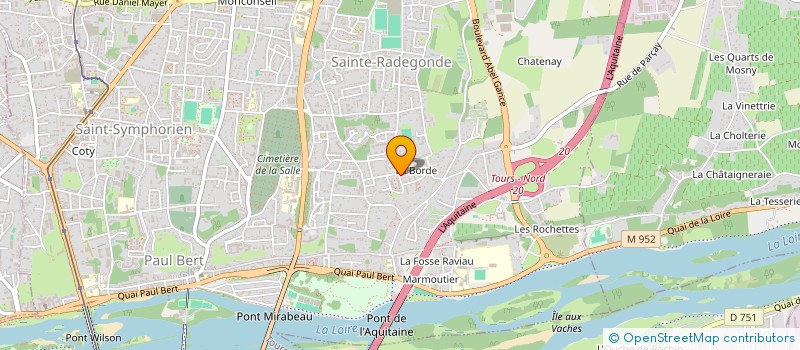 localisation de l'entreprise CENTRE FORMATION AUX METIERS SECURITE  TOURS