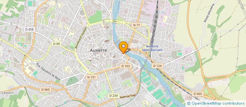 localisation de l'entreprise CENTRE FORMATION AUX METIERS TRANSPORT à AUXERRE
