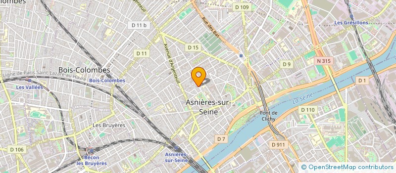 localisation de l'entreprise CENTRE FORMATION BIOSTHETIQUE  ASNIERES-SUR-SEINE