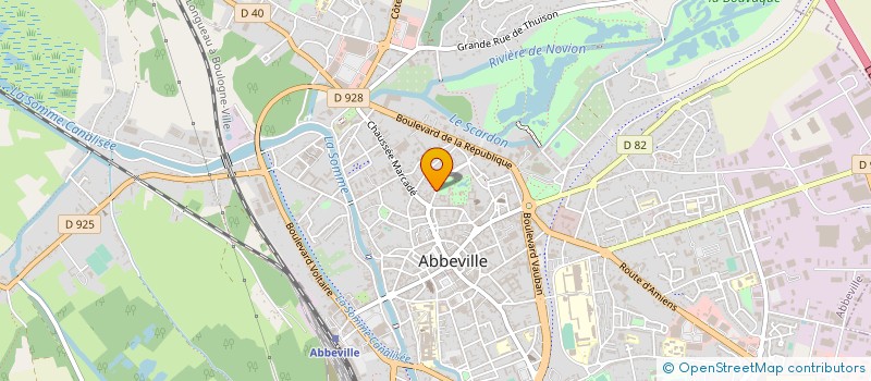 localisation de l'entreprise CENTRE FORMATION CONDUITE ABBEVILLE à ABBEVILLE