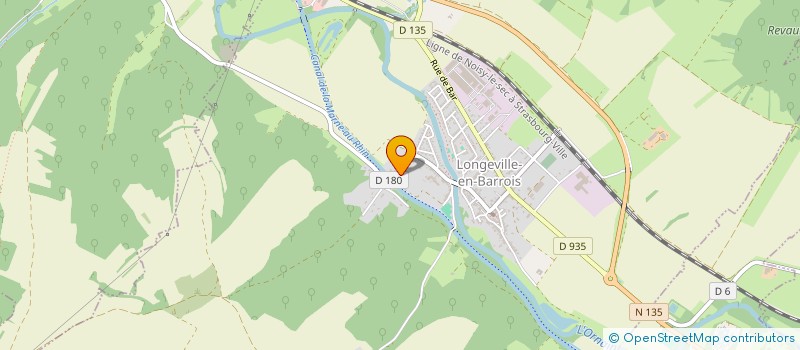 localisation de l'entreprise CENTRE FORMATION CYNO-AQUATIQUE  ET DE SECOURISME DE LA MEUSE TERRE-NEUVE 55  LONGEVILLE-EN-BARROIS