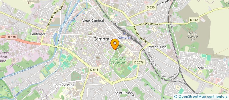 localisation de l'entreprise CENTRE FORMATION ETUDES SCIENCES HUMAINE  CAMBRAI