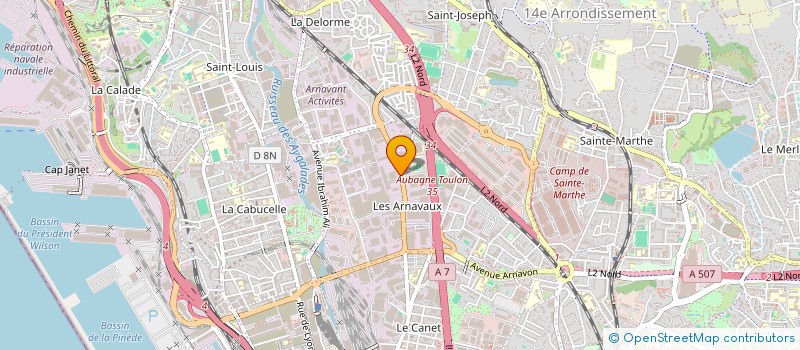 localisation de l'entreprise CENTRE FORMATION GRAND BLEU à MARSEILLE