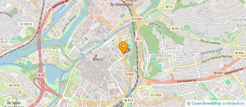 localisation de l'entreprise CENTRE FORMATION PEDAGOGIQUE LORRAINE ALSACE à METZ