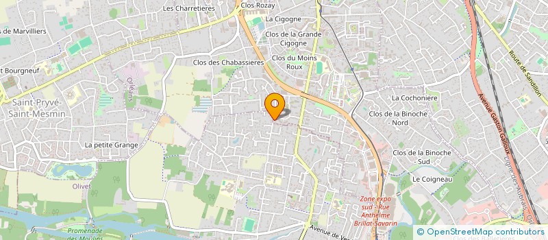 localisation de l'entreprise CENTRE FORMATION PERMANENTE à ORLEANS