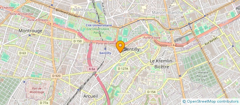 localisation de l'entreprise CENTRE FORMATION PERSONNELS DE SECURITE à GENTILLY