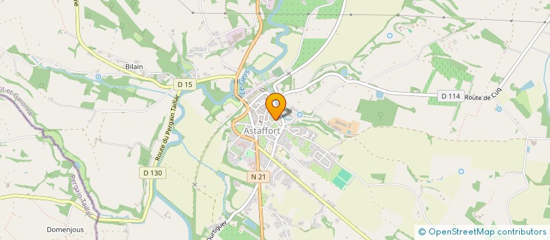 localisation de l'entreprise CENTRE FORMATION PROFES SAINTE GENEVIEVE  ASTAFFORT