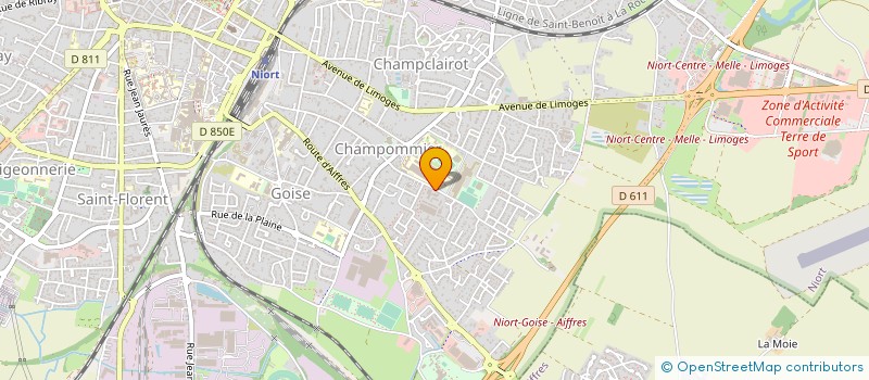 localisation de l'entreprise CENTRE FORMATION PROFESS ADULT à NIORT