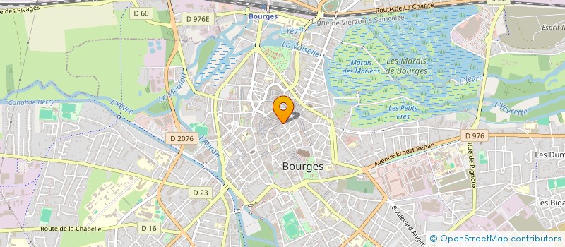 localisation de l'entreprise CENTRE FORMATION PROFESSIONNEL BATIMENT à BOURGES