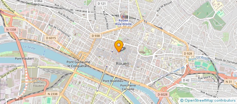 localisation de l'entreprise CENTRE FORMATION PROFESSIONNELLE AVOCATS  ROUEN