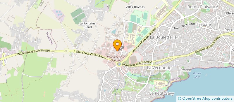 localisation de l'entreprise CENTRE FORMATION & PROMOTION PRESQU'ILE à SAINT-NAZAIRE