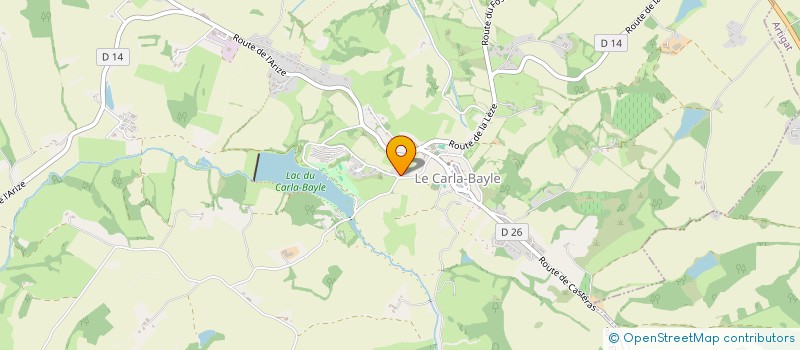 localisation de l'entreprise CENTRE FRANCAIS DE SECOURISME DE L'ARIEGE à CARLA-BAYLE