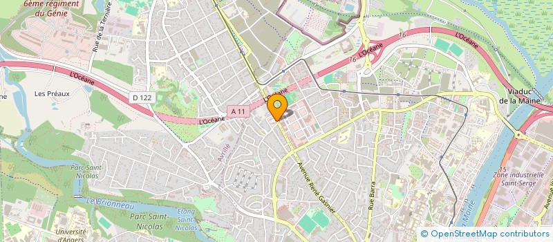 localisation de l'entreprise CENTRE FRANCAIS DE SECOURISME DU MAINE ET LOIRE à ANGERS