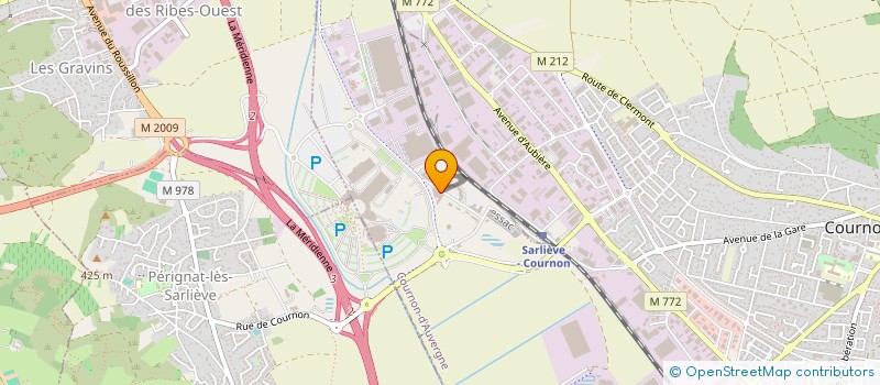 localisation de l'entreprise CENTRE FRANCE EXPERTISES  COURNON-D'AUVERGNE