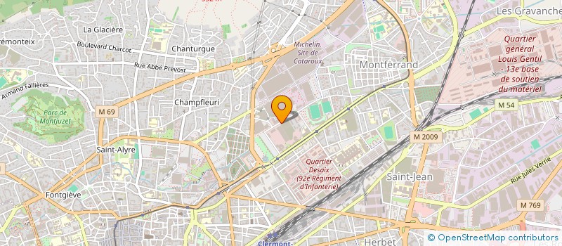 localisation de l'entreprise CENTRE FRANCE INFO REGION  CLERMONT-FERRAND