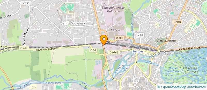 localisation de l'entreprise CENTRE FRANCO PORTUGAIS DE BOURGES  SAINT-DOULCHARD