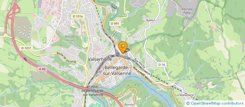 localisation de l'entreprise CENTRE FRANCO-TURC DE BELLEGARDE à VALSERHONE