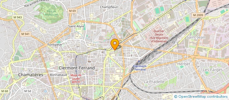 localisation de l'entreprise CENTRE FROID  CLERMONT-FERRAND