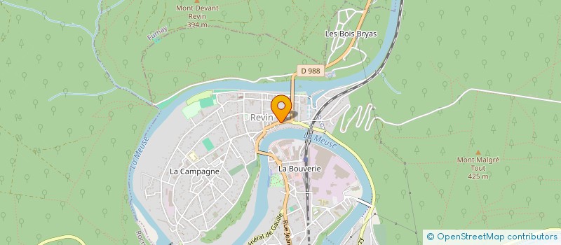 localisation de l'entreprise CENTRE FUNERAIRE ARDENNAIS à REVIN