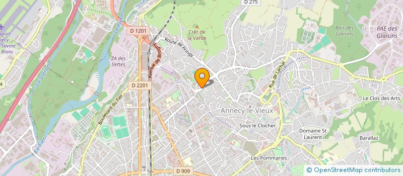 localisation de l'entreprise CENTRE GENEALOGIQUE DE SAVOIE à ANNECY