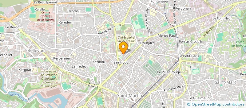 localisation de l'entreprise CENTRE GENEALOGIQUE DU FINISTERE à BREST