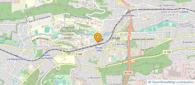 localisation de l'entreprise CENTRE GEORGES CLEMENCEAU à ORSAY