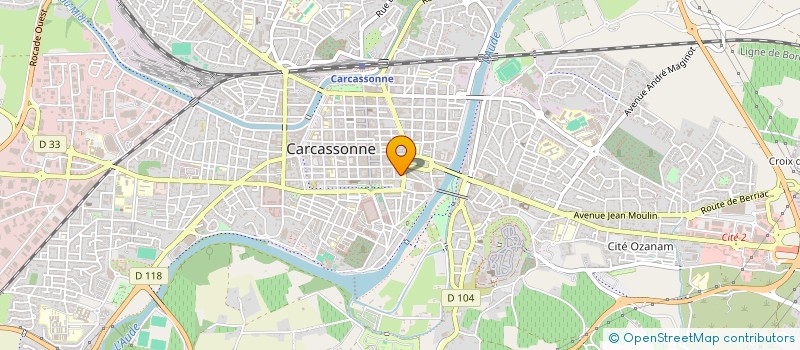 localisation de l'entreprise CENTRE GESTION AGREE DE L AUDE  CARCASSONNE