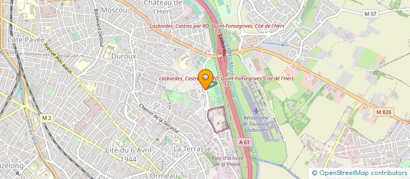 localisation de l'entreprise CENTRE GESTION AGREE MIDI PYRENEES à TOULOUSE