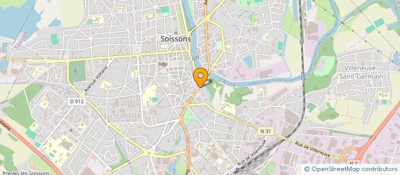 localisation de l'entreprise CENTRE GESTION AGRIC SOISSONS à SOISSONS