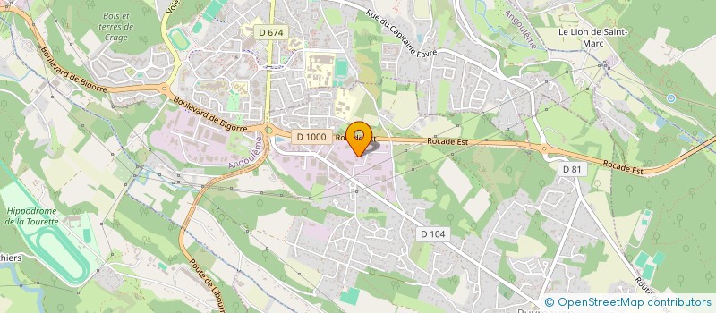 localisation de l'entreprise CENTRE GESTION BOUCHERIE CHARENTAISE à PUYMOYEN