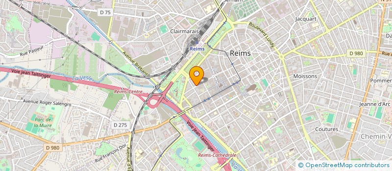 localisation de l'entreprise CENTRE GESTION ETUDES COIFFEUR à REIMS