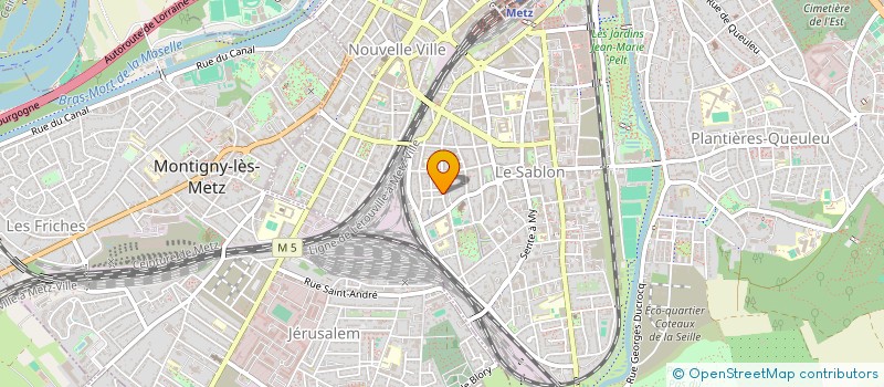 localisation de l'entreprise CENTRE GESTION INFORMATIQUE SERVICE  METZ