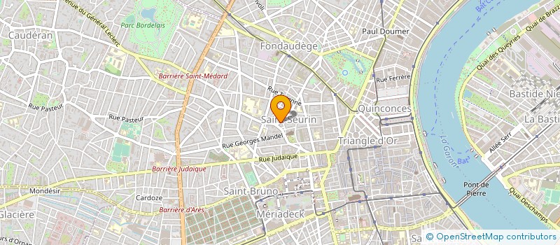 localisation de l'entreprise CENTRE GESTION SERVICES AQUITAINS à BORDEAUX